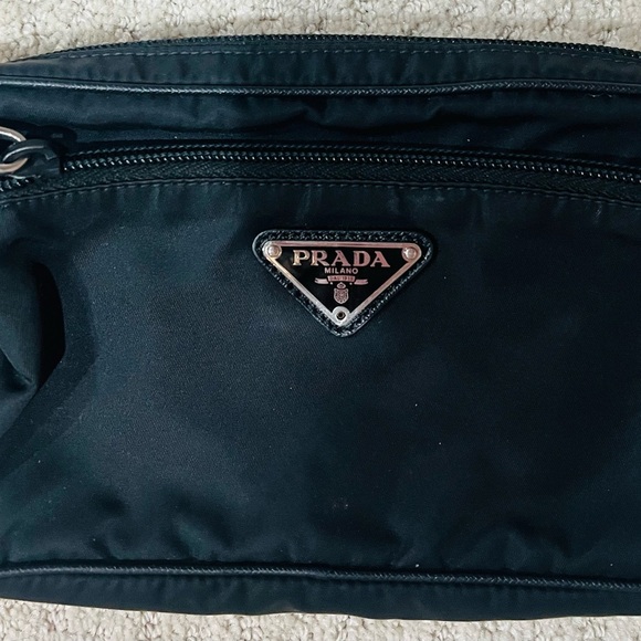 Prada Nylon Triangle Logo Plate Cross Body Waist Bag - Picture 5 of 15